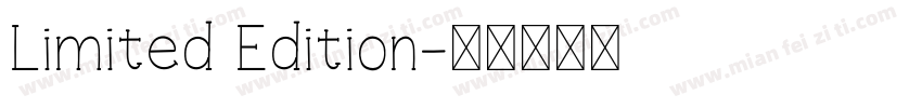 Limited Edition字体转换